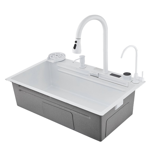 Многофункциональная кухонная мойка Savol S-SC002W, белый. Фото 1