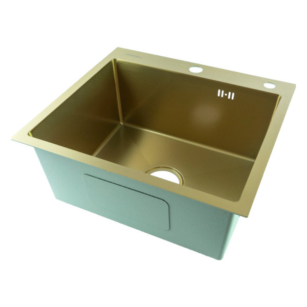 Мойка для кухни Fmark FSC5045C, матовое золото. Фото 1