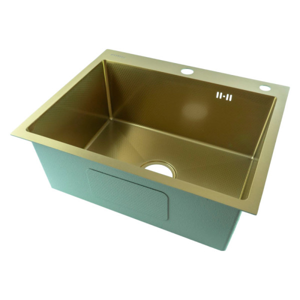 Мойка для кухни Fmark FSC5545C, матовое золото. Фото 1