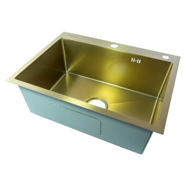 Мойка для кухни Fmark FSC6045C, матовое золото. Фото 1