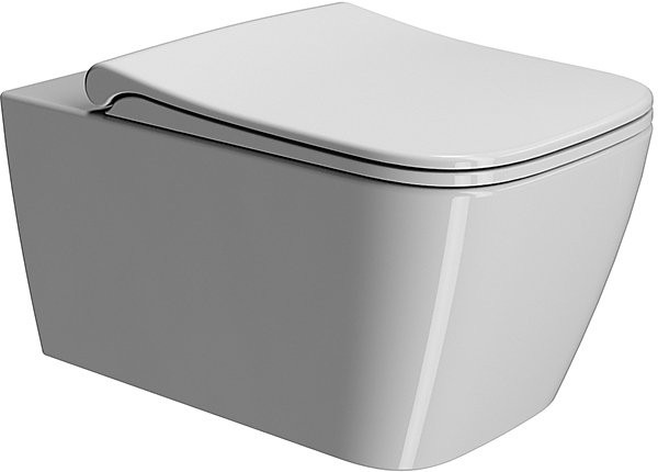 MS96C11 NUBES Крышка-сидение с микролифтом, цвет белый. Фото 3