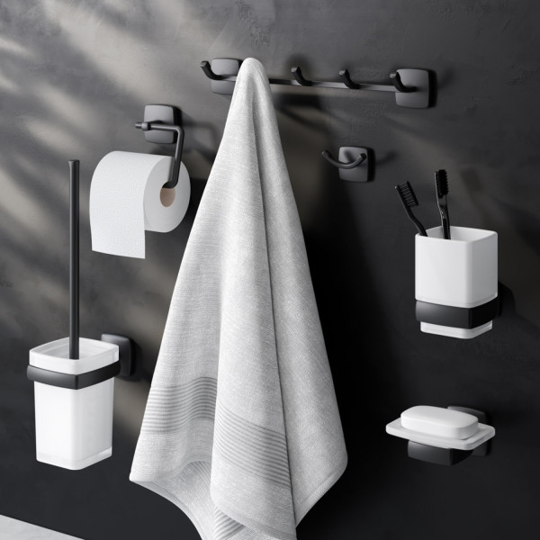 Набор аксессуаров для зоны красоты и туалета, черный. Фото 1