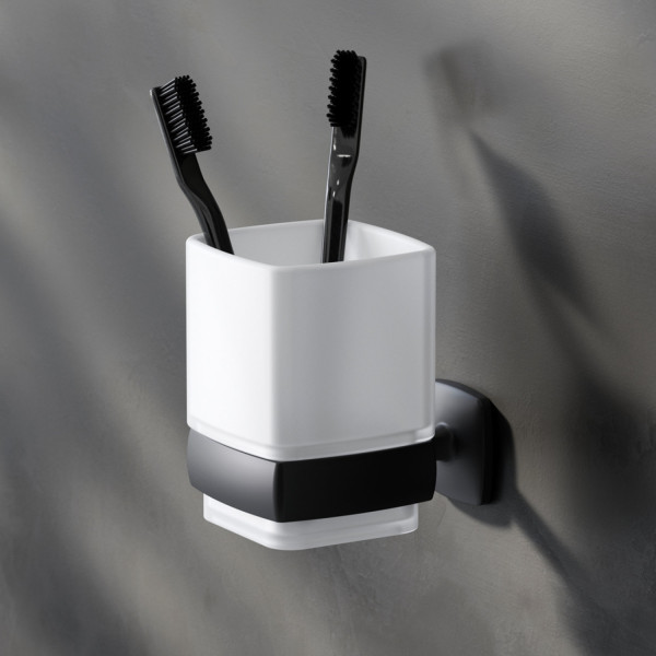 Набор аксессуаров для зоны красоты и туалета, черный. Фото 6