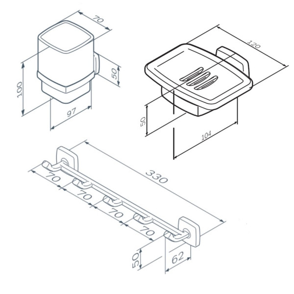Набор аксессуаров для зоны красоты. Фото 6