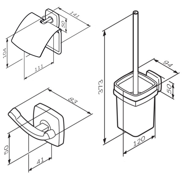 Набор аксессуаров для зоны туалета. Фото 6
