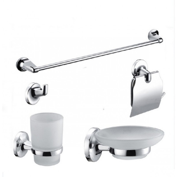 Набор аксессуаров ZOLLEN ROSTOCK (RO44424) для ванной комнаты - 5 предметов. Фото 1