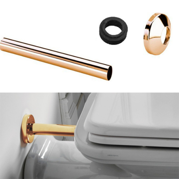 Набор для подключения скрытого смывного бачка к напольному унитазу d=40мм, цвет: золото. Фото 1