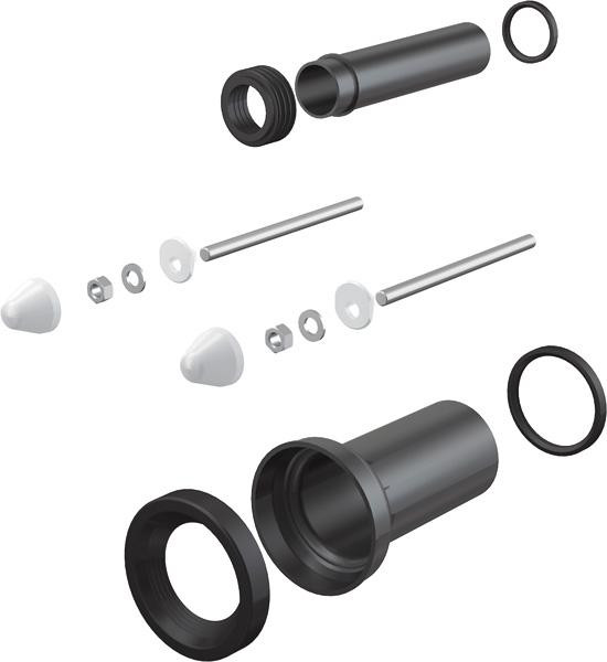 Набор для подключения воды и канализации к подвесному унитазу (M900). Фото 1