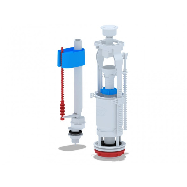 Набор с нижней подводкой 1/2" с пласт. штуцером, кн. пластик АНИ пласт (WC6550). Фото 1