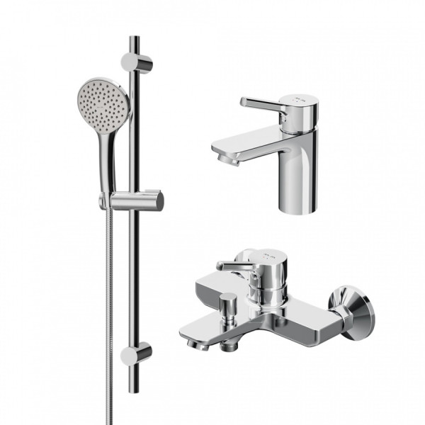 Набор смесителей для ванной комнаты 3в1. Фото 1