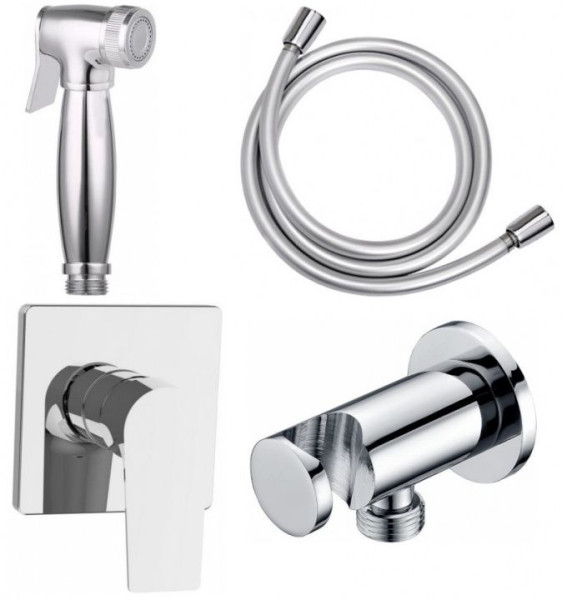 Набор смесителя с гигиеническим душем Aquanet Static 1.02 (с внутренней частью). Фото 1