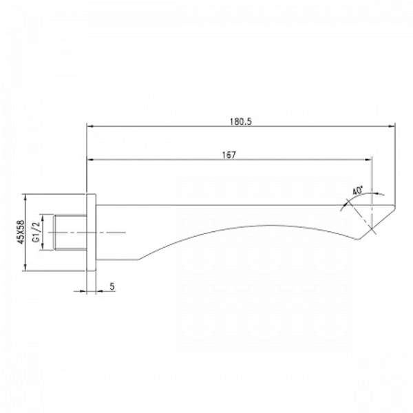 Наполнитель для ванны Lemark LM5881CW встраиваемый для LM5822CW, хром/белый. Фото 2
