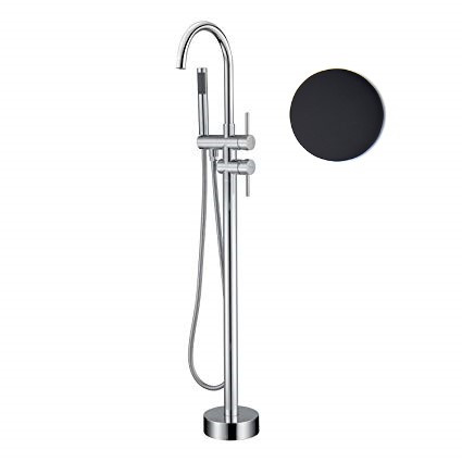 Напольный смеситель для ванны Fiore XENON 44NN5145, черный. Фото 1