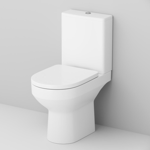 Напольный унитаз-компакт безободковый FlashClean, без сиденья. Фото 4