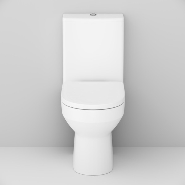 Напольный унитаз-компакт безободковый FlashClean, без сиденья. Фото 6
