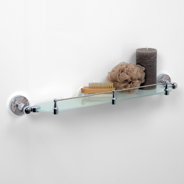 Nau K-7744 Полка стеклянная с бортиком. Фото 3