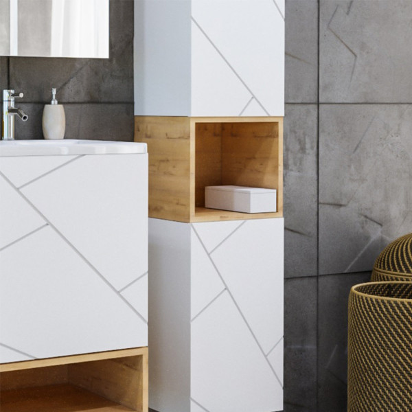 Ниша для пенала Бриклаер КРИСТАЛЛ 35 см, дуб бунратти. Фото 3