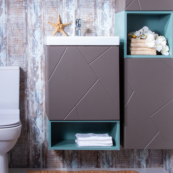 Ниша для тумбы Бриклаер КРИСТАЛЛ 50 см, муссон. Фото 3