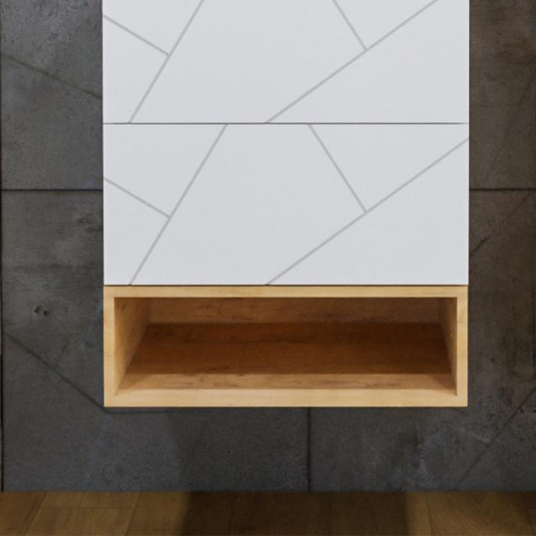 Ниша для тумбы Бриклаер КРИСТАЛЛ 60 см, дуб бунратти. Фото 1