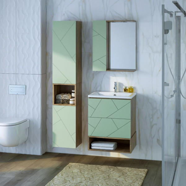 Ниша для тумбы Бриклаер КРИСТАЛЛ 60 см, дуб гранж песочный. Фото 3