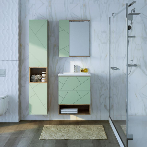 Ниша для тумбы Бриклаер КРИСТАЛЛ 60 см, дуб гранж песочный. Фото 4