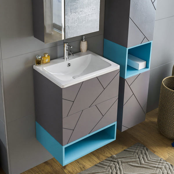 Ниша для тумбы Бриклаер КРИСТАЛЛ 60 см, муссон. Фото 4