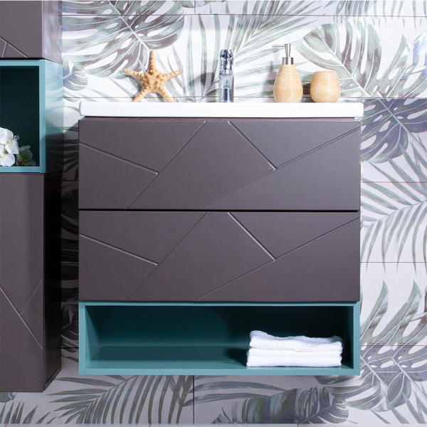 Ниша для тумбы Бриклаер КРИСТАЛЛ 70 см, муссон. Фото 3