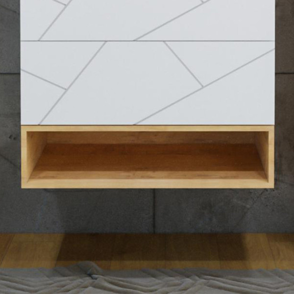 Ниша для тумбы Бриклаер КРИСТАЛЛ 80 см, дуб бунратти. Фото 1