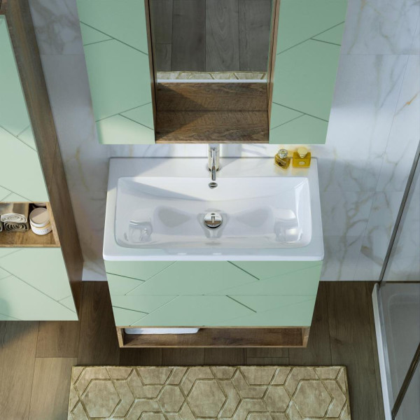 Ниша для тумбы Бриклаер КРИСТАЛЛ 80 см, дуб гранж песочный. Фото 4