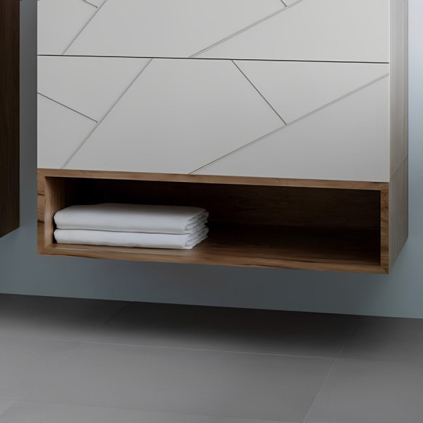 Ниша для тумбы Бриклаер КРИСТАЛЛ 80 см, дуб крафт табачный. Фото 1