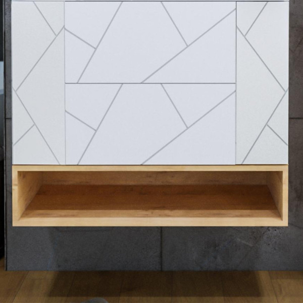 Ниша для тумбы Бриклаер КРИСТАЛЛ 90 см, дуб бунратти. Фото 1