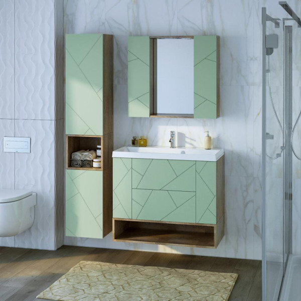 Ниша для тумбы Бриклаер КРИСТАЛЛ 90 см, дуб гранж песочный. Фото 3