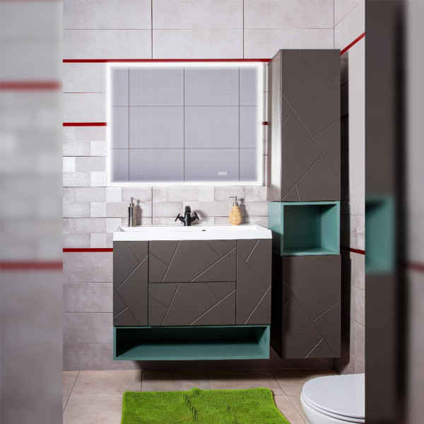 Ниша для тумбы Бриклаер КРИСТАЛЛ 90 см, муссон. Фото 4