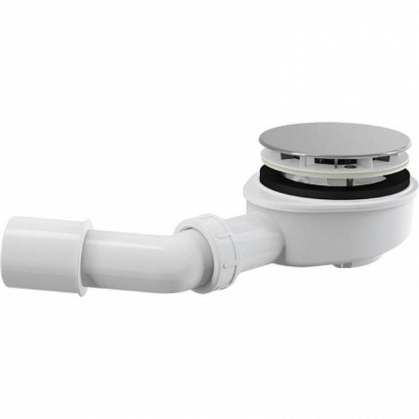 Низкий сифон для толстостенного душевого поддона, хром,  арт.A492CR. Фото 1