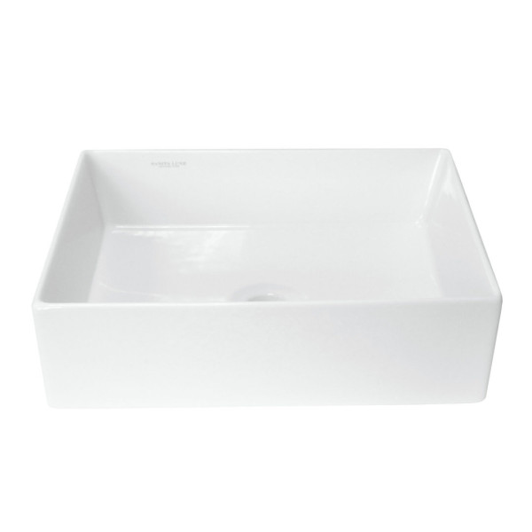 NOVEL SLIM 40 Умывальник накладной Белый S1 (WB.CT/Novel/40-N.Slim/WHT.G/S1). Фото 1