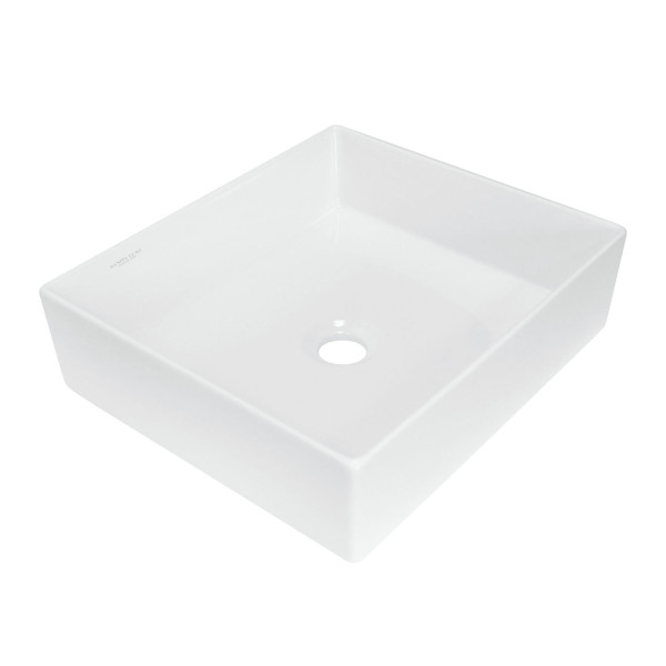 NOVEL SLIM 40 Умывальник накладной Белый S1 (WB.CT/Novel/40-N.Slim/WHT.G/S1). Фото 2