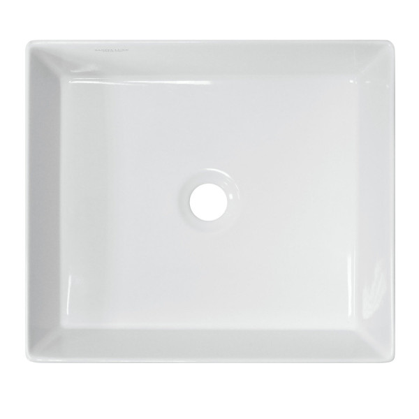 NOVEL SLIM 40 Умывальник накладной Белый S1 (WB.CT/Novel/40-N.Slim/WHT.G/S1). Фото 4