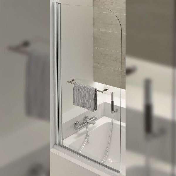 ODEON UP E4932-GA Экран на прямоугольную ванну, прозрач.,стекло/хром. Фото 1