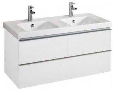 ODEON UP EB892RU-J5 Тумба под раковину 120см, цвет блестящий белый. Фото 1