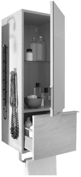 ODEON UP EB893D-N18 Полуколонна правая (35х34х96), белый. Фото 2