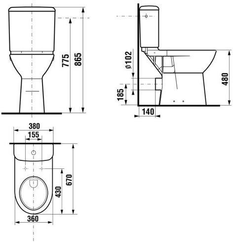OLYMP 2361.6.000.000.1 высокая чаша унитаза горизонтальный выпуск (ПРОДАЖА ТОЛЬКО С БАЧКОМ). Фото 2