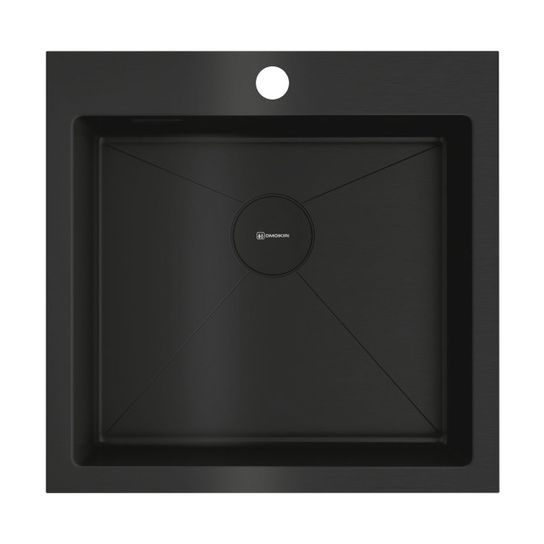 Omoikiri Akisame 51-GB нерж. сталь/графит. Фото 1