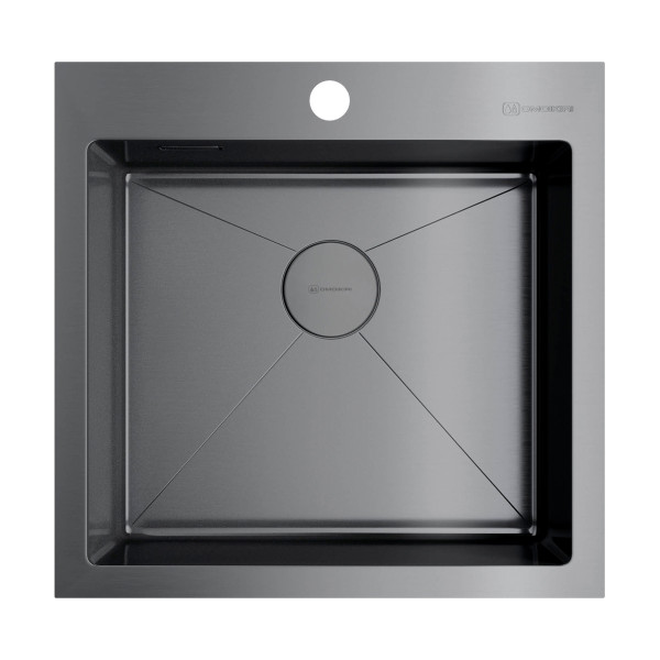 Omoikiri Akisame 51-GM нерж. сталь/вороненая сталь. Фото 1