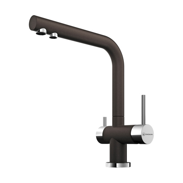 Omoikiri Nagano-DC латунь/темный шоколад. Фото 1