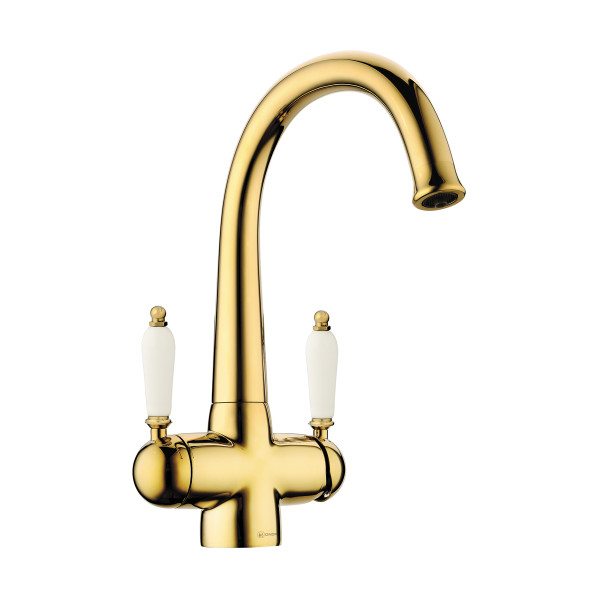 Omoikiri Okinawa 2-G латунь/золото. Фото 1