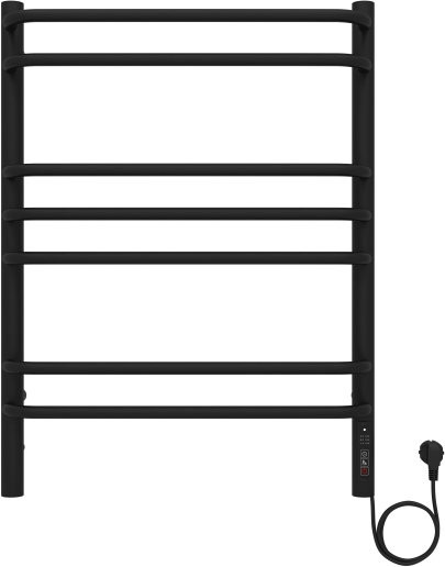 Пандора П7 500х700 электрический (quick touch) Полотенцесушитель Aquatek (черный муар). Фото 1