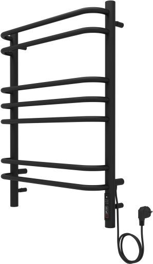 Пандора П7 500х700 электрический (quick touch) Полотенцесушитель Aquatek (черный муар). Фото 2