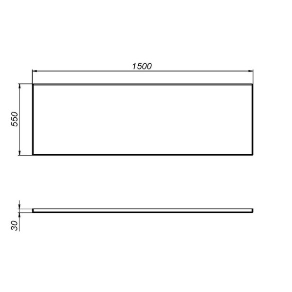 Панель фронтальная для ванны 150х70 см. Фото 3