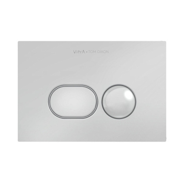 Панель смыва Vitra Liquid 740-2180 металлическая, хром. Фото 1