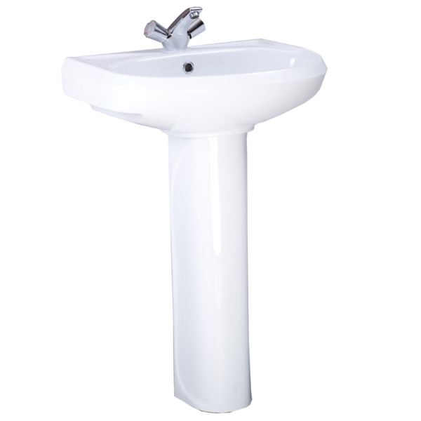 Пьедестал для раковины Santeri Вест белый (1.3601.8.S00.00B.0). Фото 1